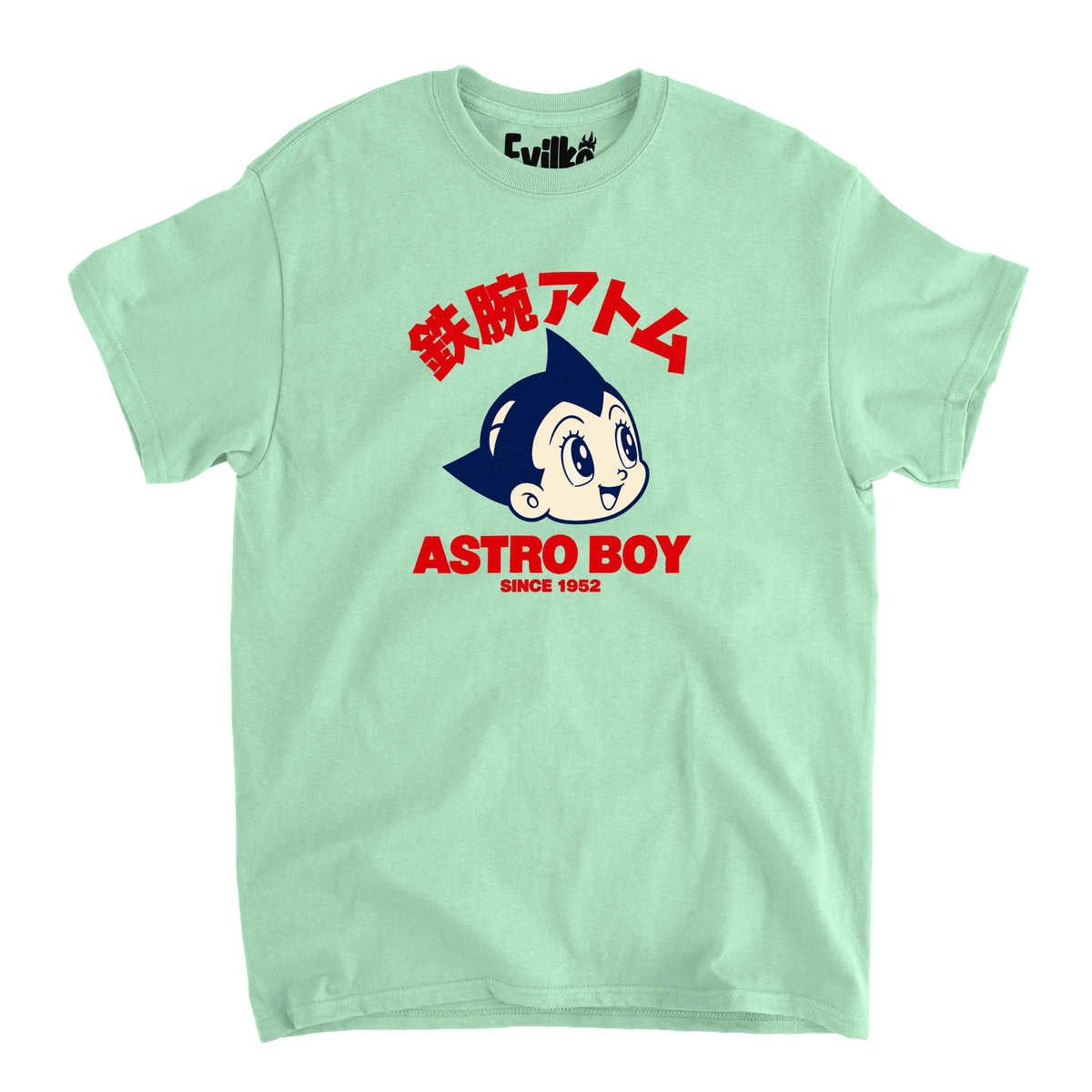 Astro Boy Retro — Mens Tee — Mint — Front