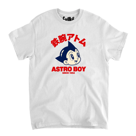 Astro Boy Retro — Mens Tee — White — Front