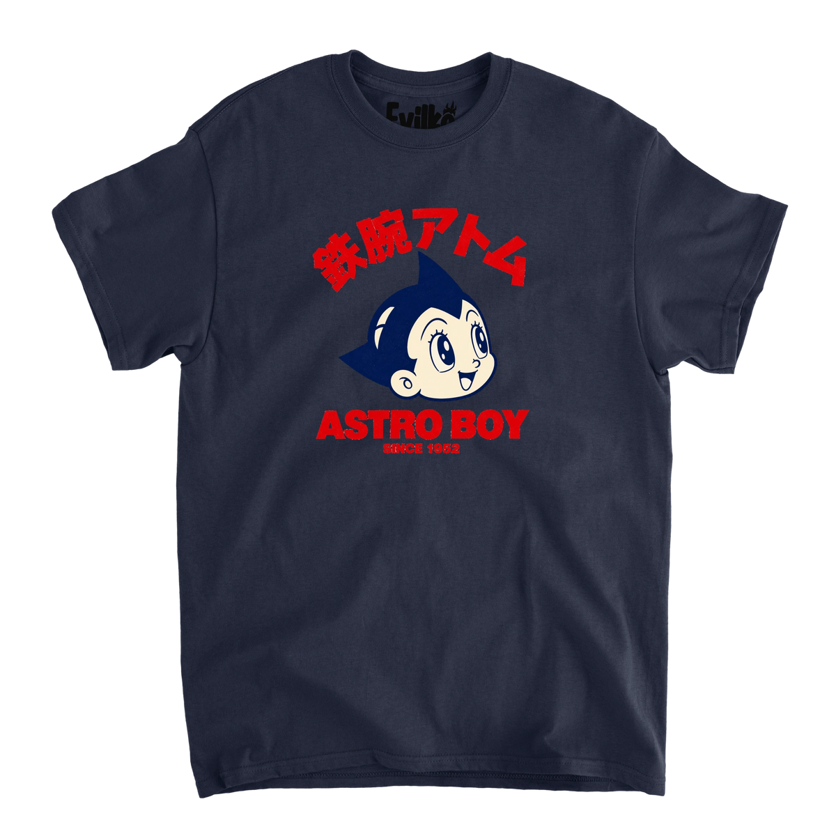 Astro Boy Retro — Mens Tee — Navy — Front