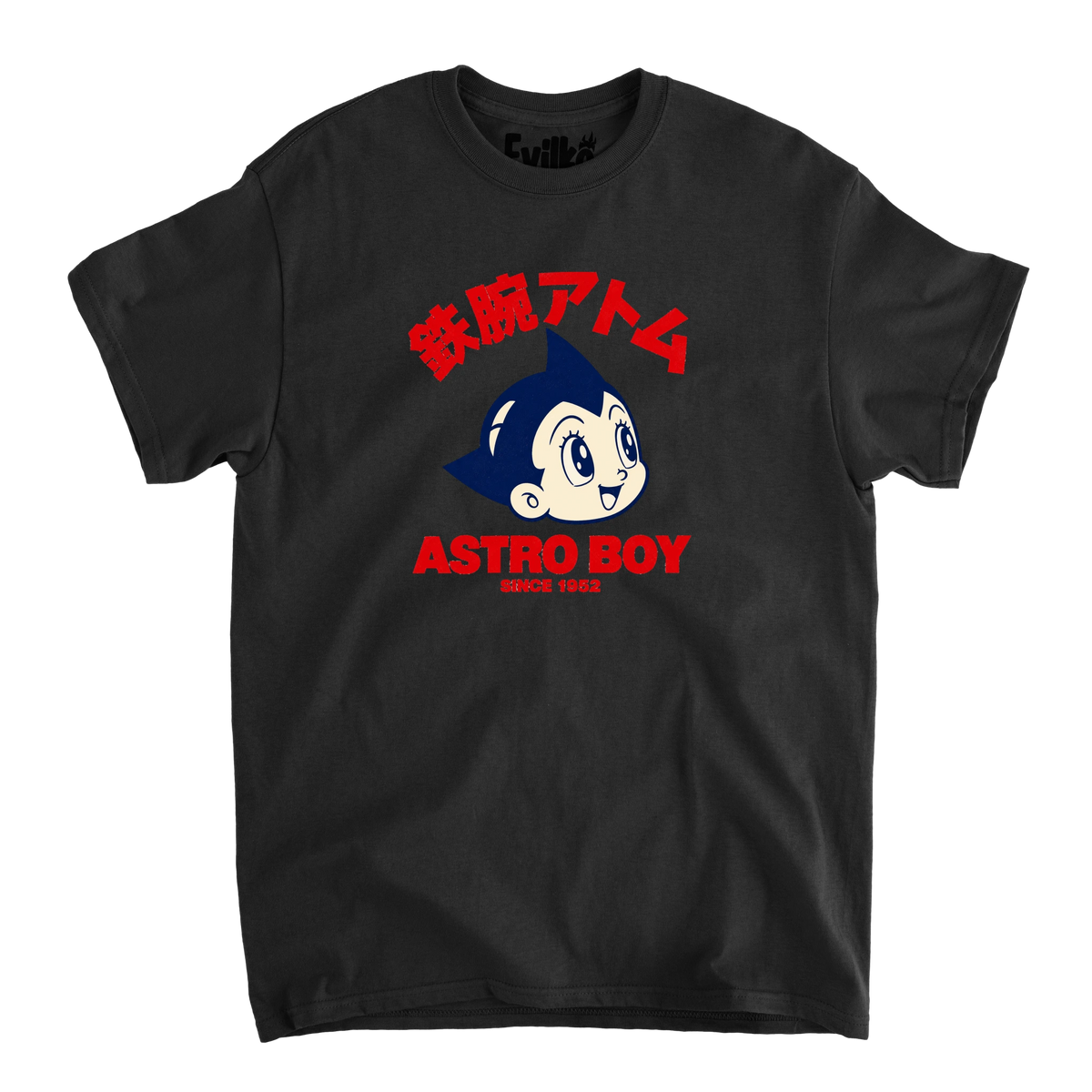 Astro Boy Retro — Mens Tee — Black — Front