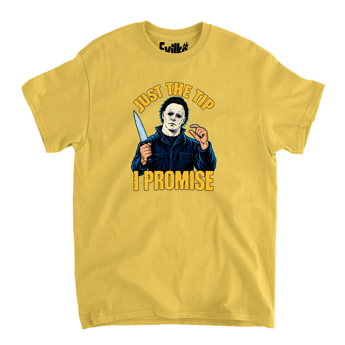 Just The Tip Michael Myers — Mens Tee — Daisy — Front