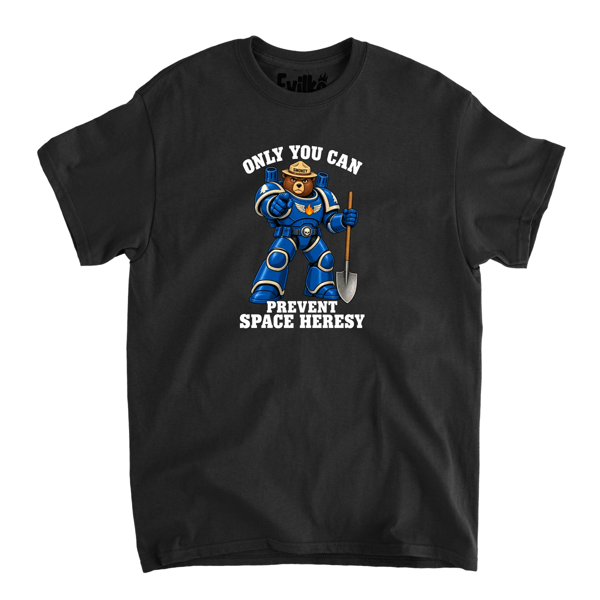Only You Can Prevent Space Heresy — Mens Tee — Black — Front