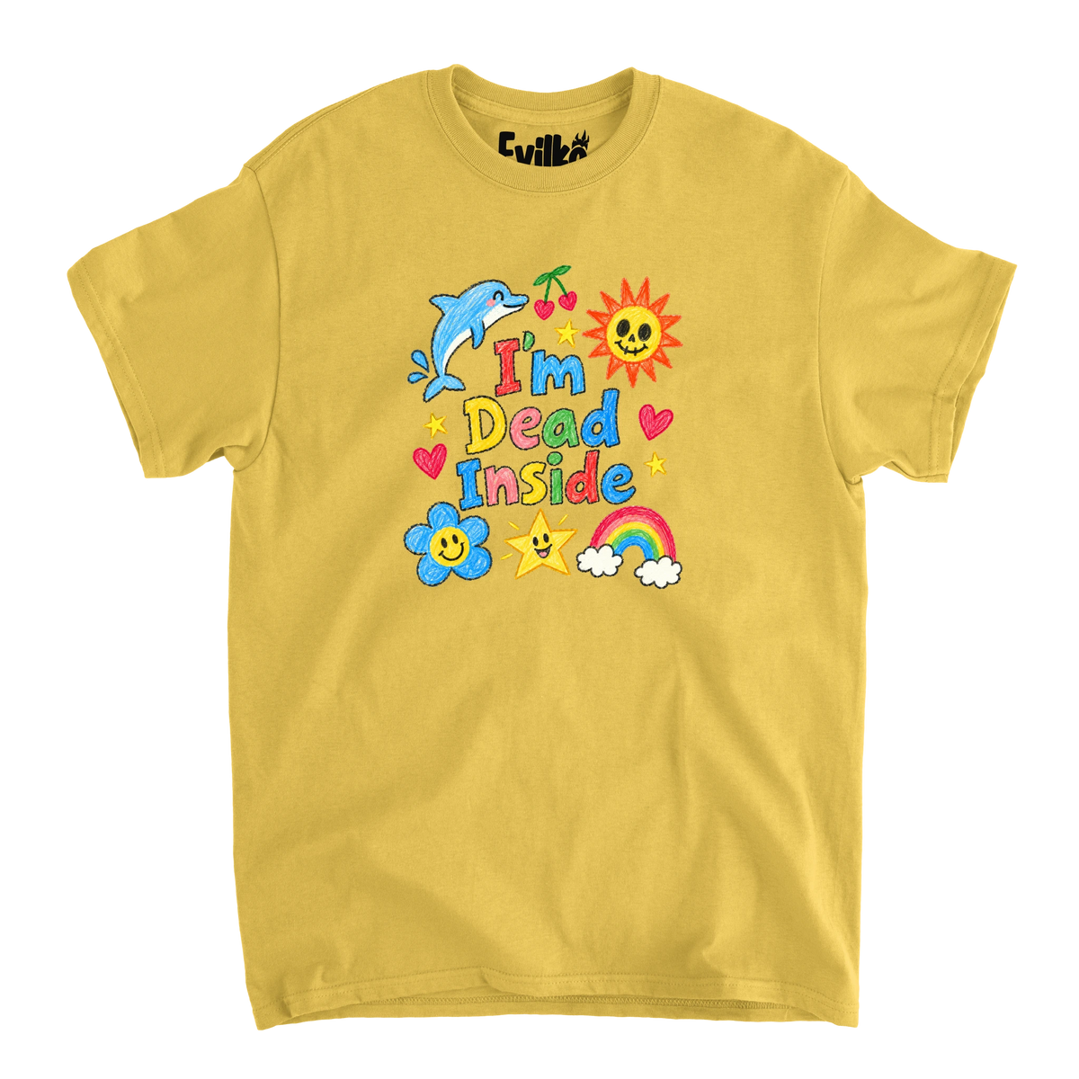 Im Dead Inside Doodles — Mens Tee — Daisy — Front