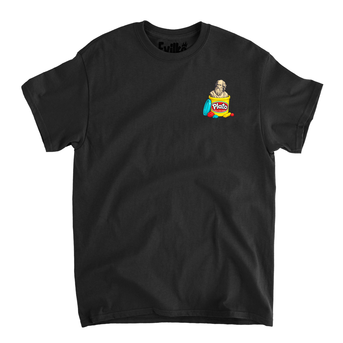 Plato Mold Your Mind — Mens Tee — Black — Front