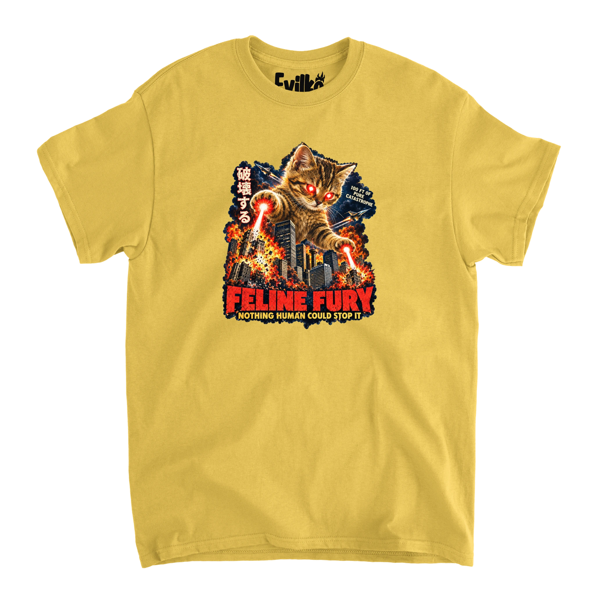 Feline Fury — Mens Tee — Daisy — Front