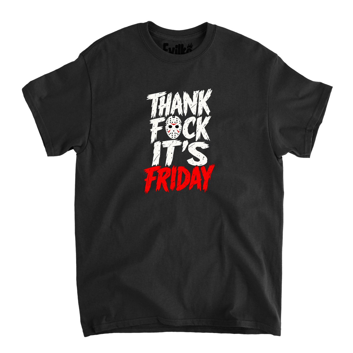 Thank Fuck Its Friday — Mens Tee — Black — Front