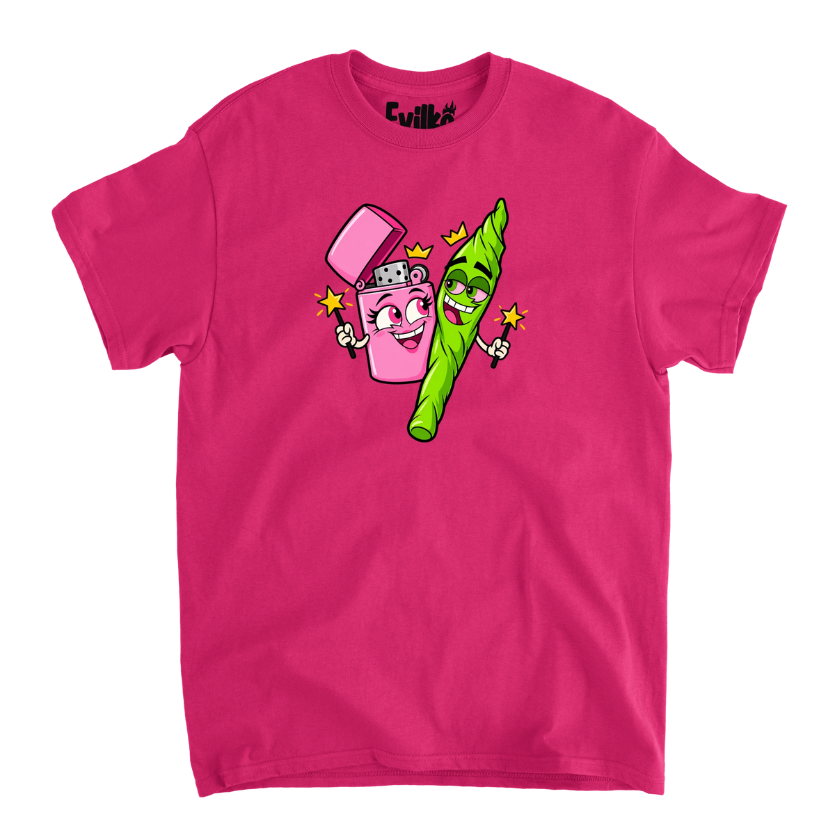 Lighter and Joint — Mens Tee — Heliconia — Front