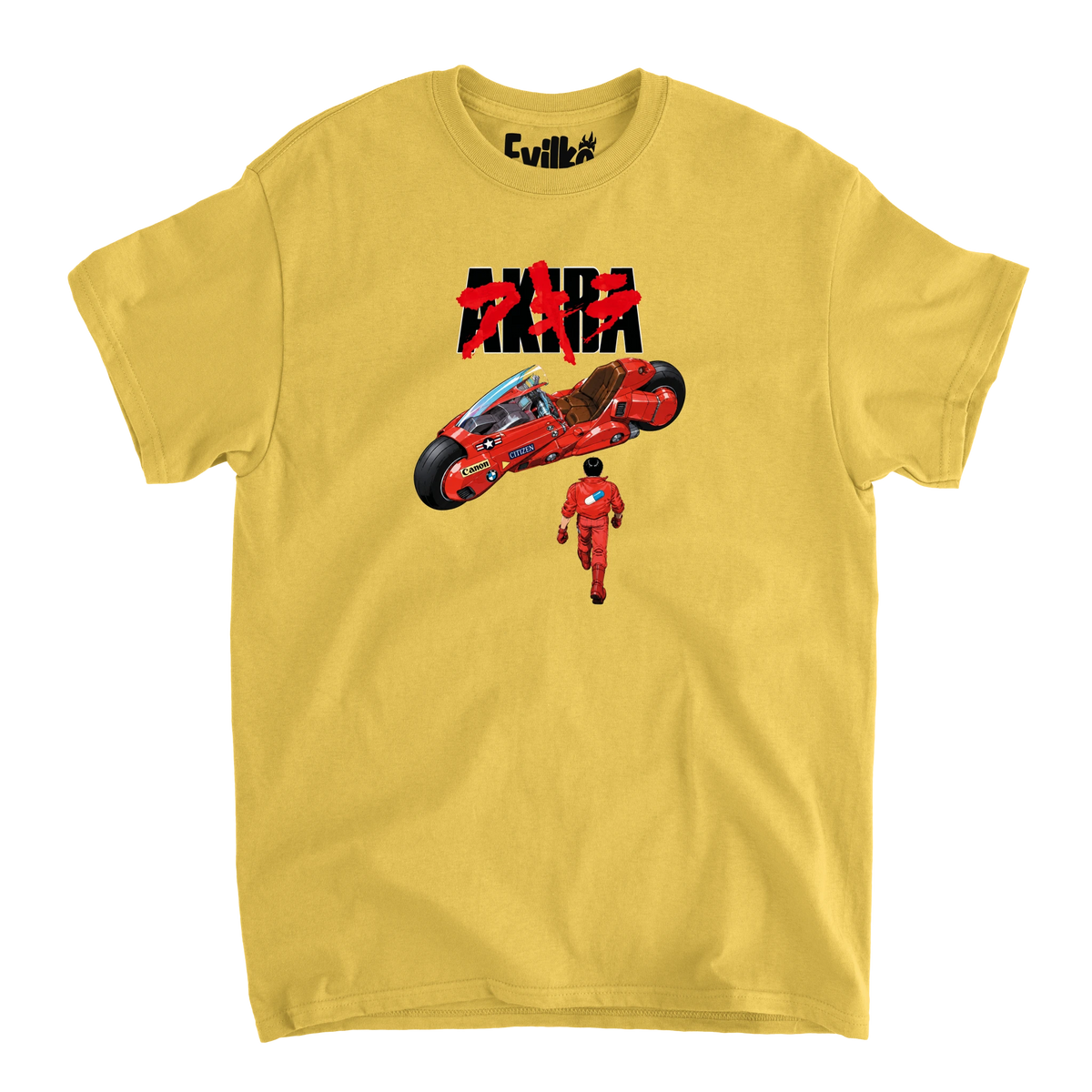 Akira Red Motorcycle — Mens Tee — Daisy — Front