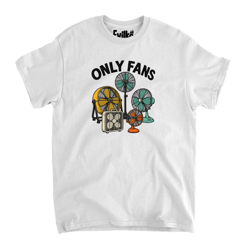 Only Fans Vintage Fans — Mens Tee — White — Front