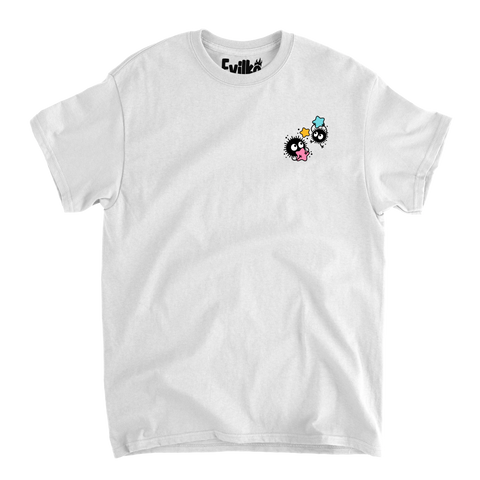 Soot Sprites Candy Stars — Mens Tee — White — Front
