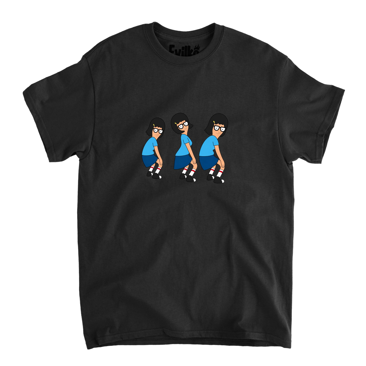Tina Dance Trio — Mens Tee — Black — Front