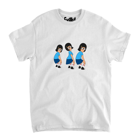Tina Dance Trio — Mens Tee — White — Front