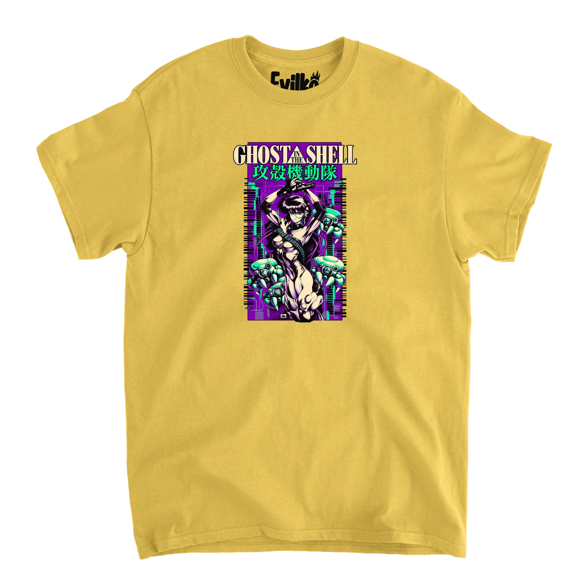 Ghost In The Shell Modern Variation — Mens Tee — Daisy — Front