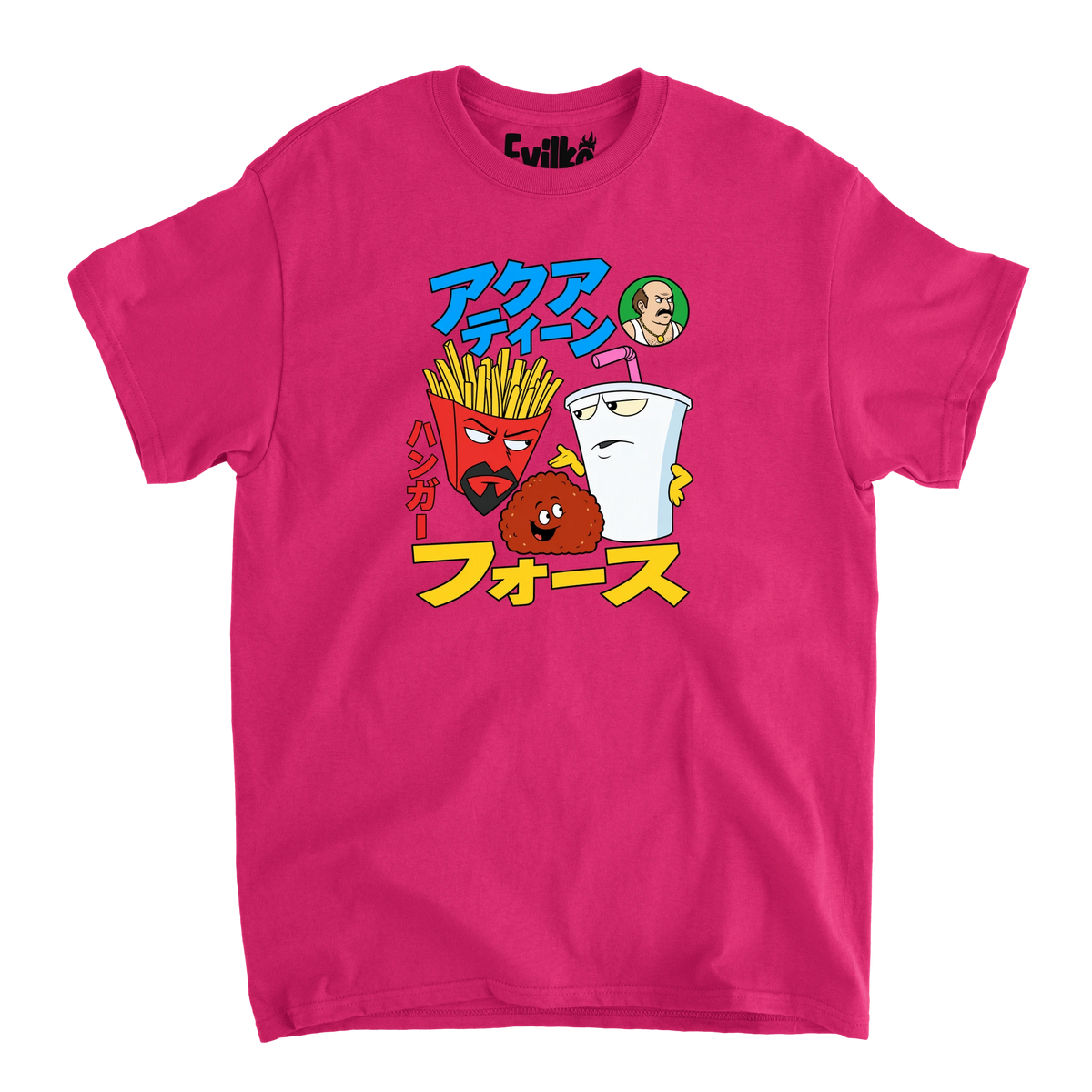 Aqua Teen Hunger Force Japanese — Mens Tee — Heliconia — Front
