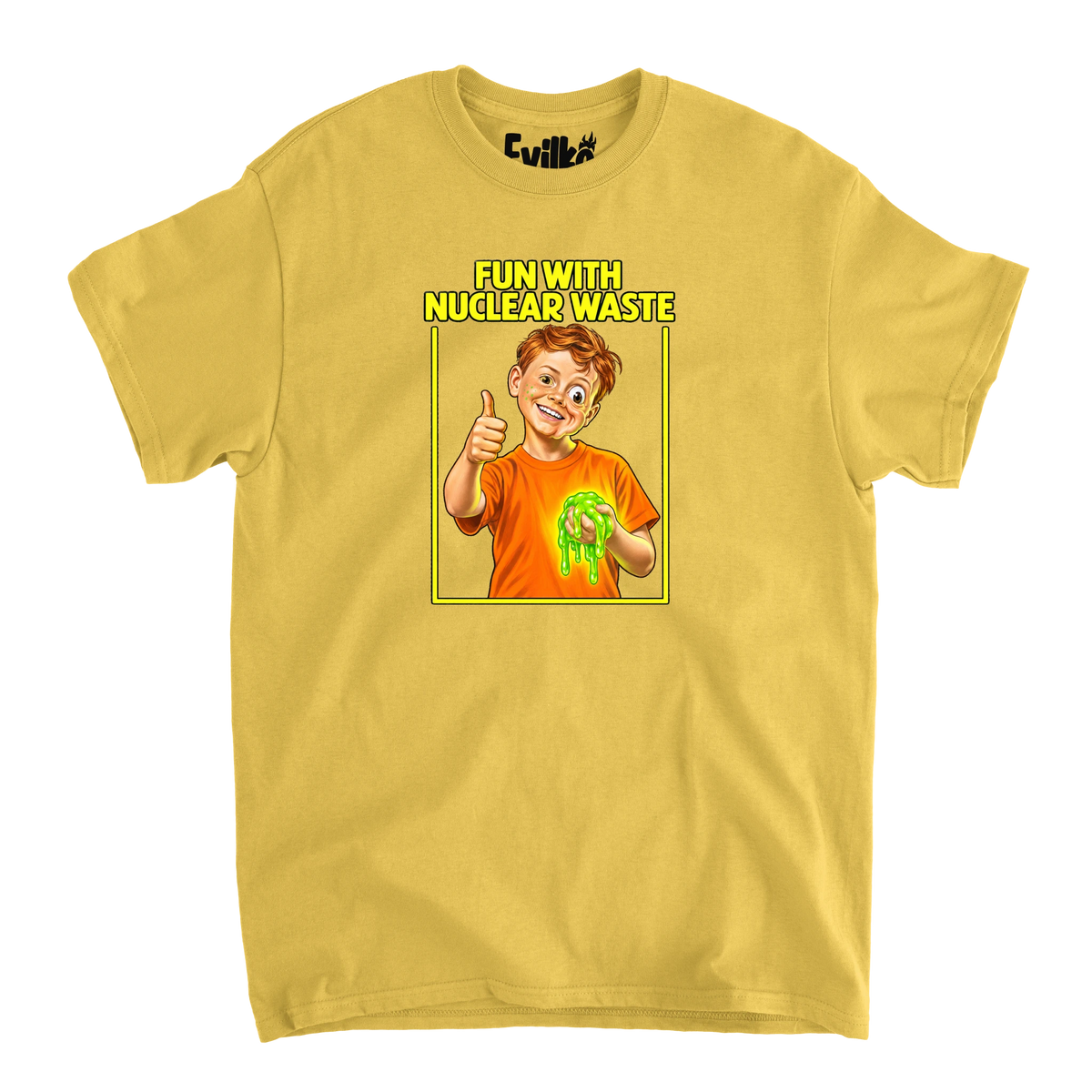 Fun With Nuclear Waste — Mens Tee — Daisy — Front