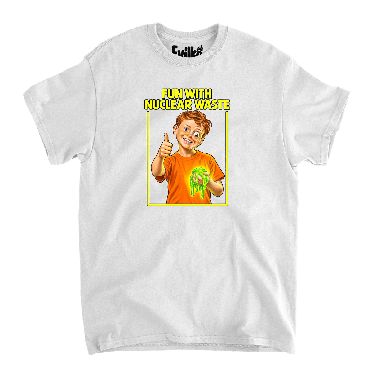 Fun With Nuclear Waste — Mens Tee — White — Front