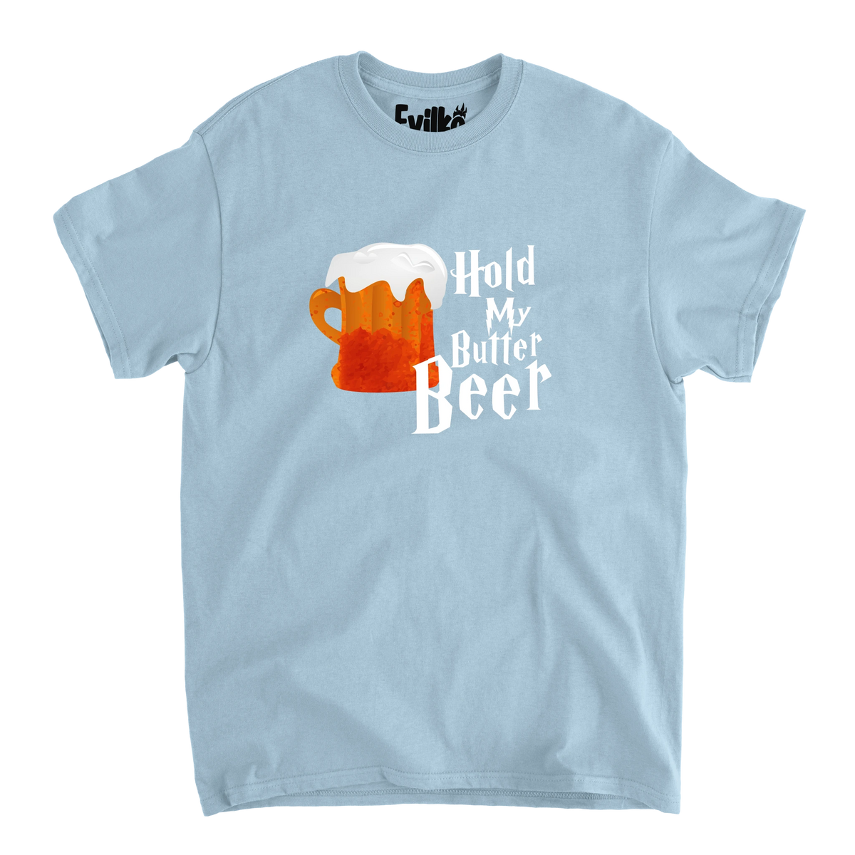 hold my butter bear — Mens Tee — Light Blue — Front