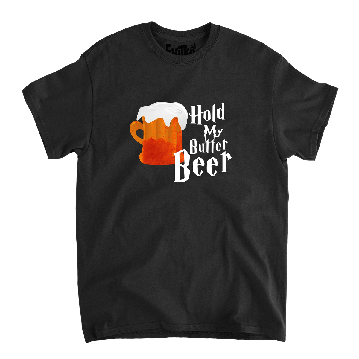 hold my butter bear — Mens Tee — Black — Front