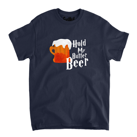 hold my butter bear — Mens Tee — Navy — Front